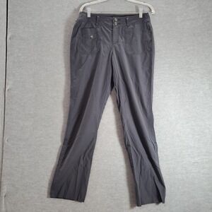 Marmot Women Pants 6 Gray Chino Bootcut Mid Rise Pockets 32 in Inseam